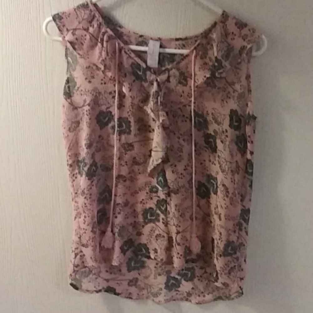 Pink Floral Blouse